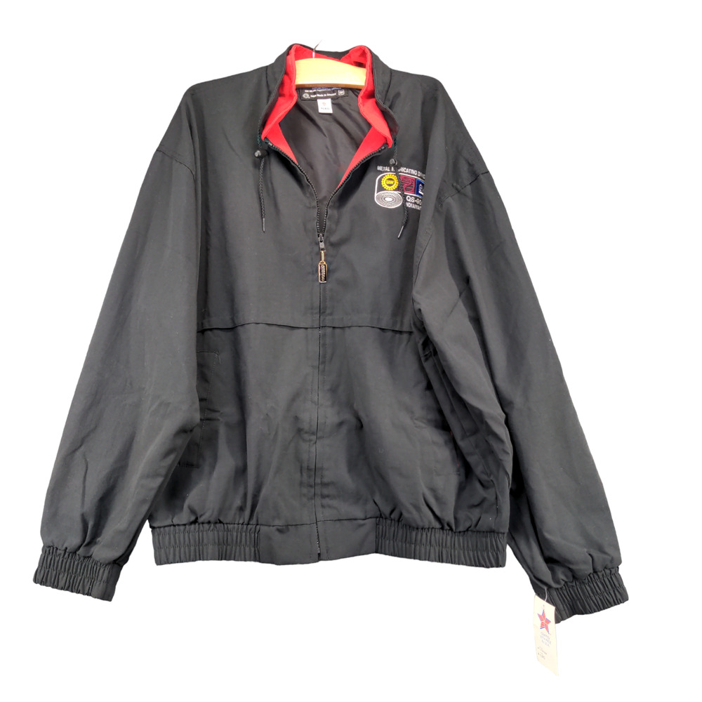GM Metal Fabricating QS-9000 Men's Jacket XL Black Vintage USA Union W/Tags